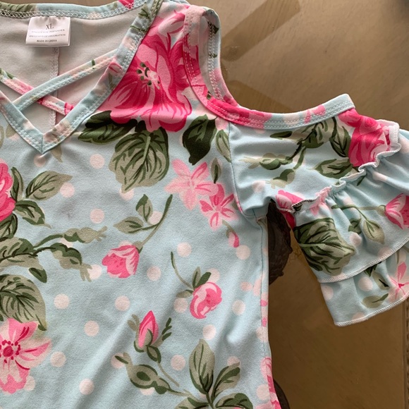 Girls Floral Dress - Picture 3 of 4